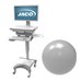JACO Customization, Accent Color, White/Teal Aluminum, Antimicrobial Powder Coat, Smooth Gloss