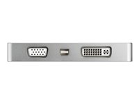 Startech USB C Multiport Video Adapter with HDMI, VGA, Mini DisplayPort or DVI, USB Type C Monitor Adapter to HDMI 1.4 or mDP