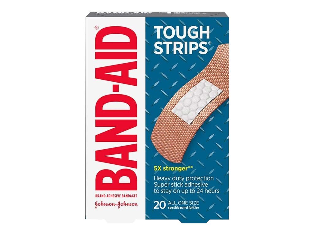 BAND-AID Tough Strips Bandages - 20's