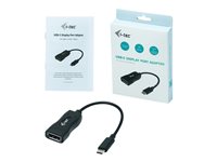 i-Tec USB-C Display Port Adapter - external video adapter - black