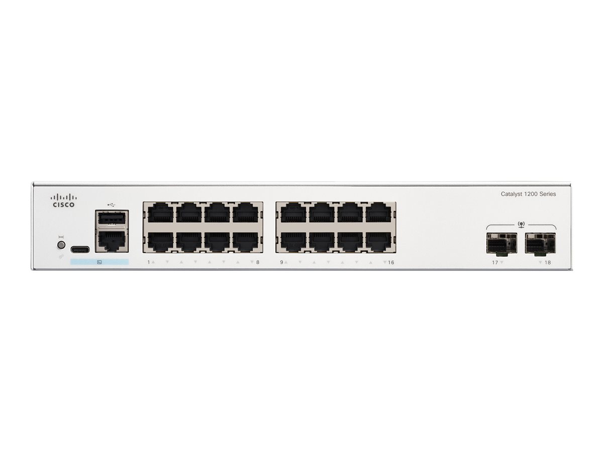 Cisco Catalyst 1200-16T-2G - přepínač - 16 porty - inteligentní - Lze montovat do rozvaděče – foto 2