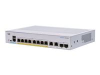 Cisco Business 250 Series 250-8FP-E-2G Switch 10-porte Gigabit  PoE+