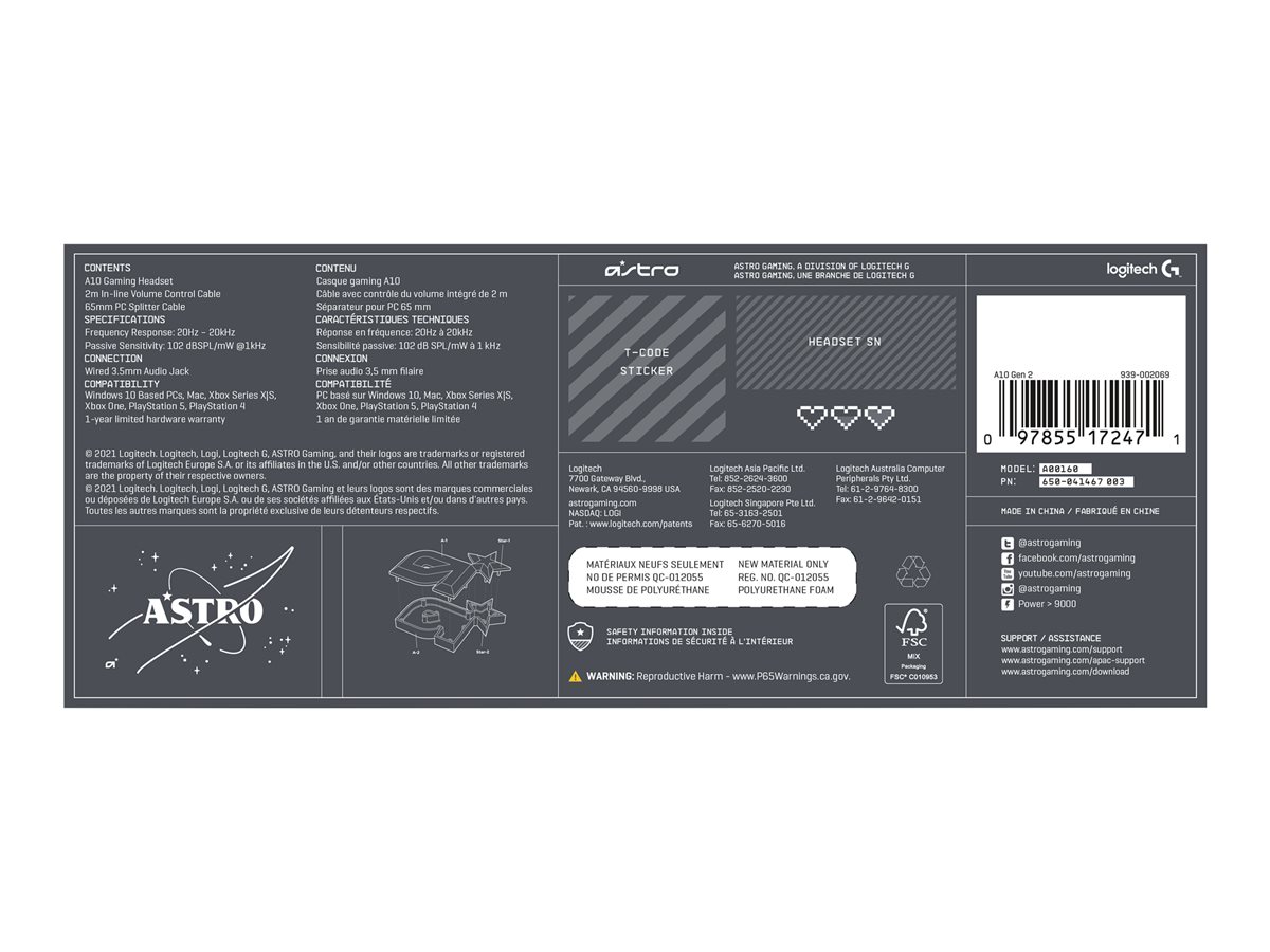 ASTRO Gaming A10 Gen 2 - náhlavní souprava - 3.5 mm jack – foto 17