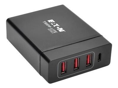 Tripp Lite 4-Port USB Charging Station with USB-C Charging and USB-A Auto-Sensing Ports