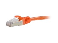 C2G 9ft Cat6 Snagless Shielded (STP) Ethernet Network Patch Cable- Orange