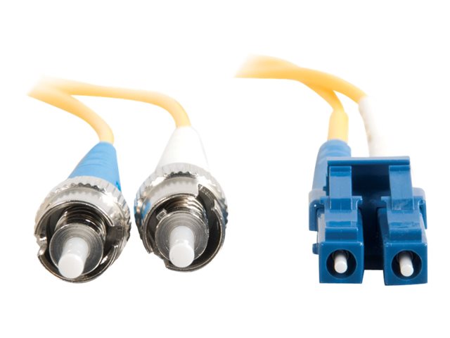 C2G LC-ST 9/125 OS1 Duplex Singlemode PVC Fiber Optic Cable (LSZH) - patch kabel - 1 m - 1 m - žlutá – foto 4