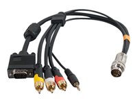 C2G RapidRun HD15 + 3.5mm + Composite Video + Stereo Audio Flying Lead Video / audio cable 