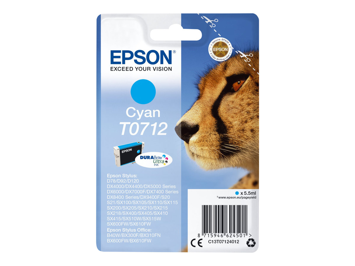 EPSON 1LB T0712 ink cartridge Cyan 6ml