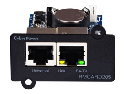 CyberPower RMCARD205 - Remote management adapter - 100Mb LAN - 100Base-TX - for Smart App Professional Rackmount Series PR3000; Smart App Sinewave PR1000