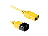 MicroConnect Strøm IEC 60320 C14 Power IEC 60320 C13 Gul 3m Forlængerkabel til strøm