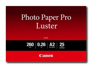 Canon Photo Paper Pro Luster Lu 101 Photo Paper Luster 25 Sheets A2 260 G M²