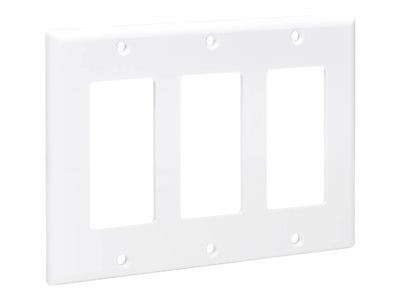 Eaton Tripp Lite Series Triple-Gang Faceplate, Decora Style