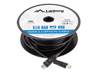 Lanberg HDMI-kabel med Ethernet HDMI 80m Sort