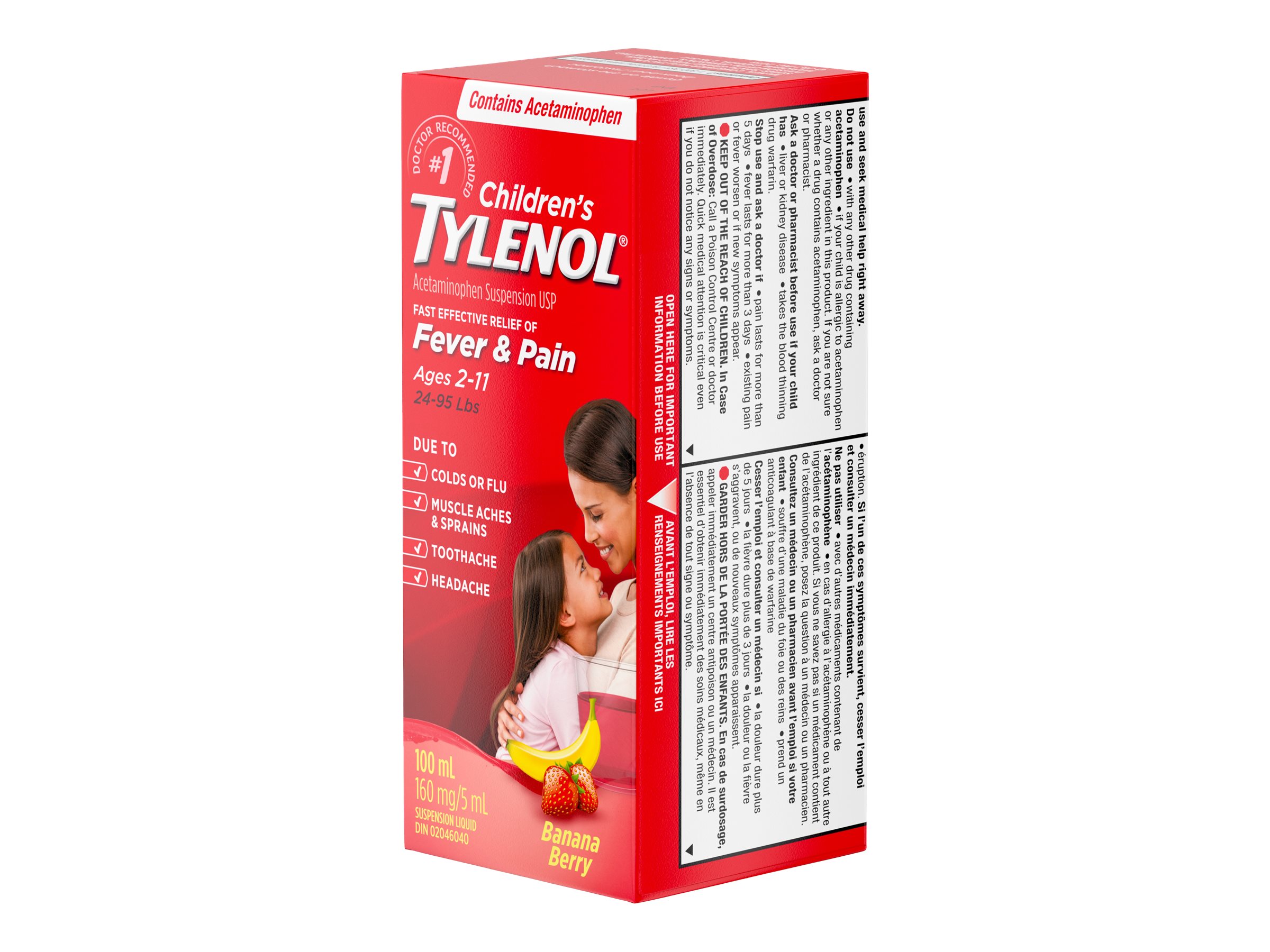Tylenol* Children's Liquid - Banana - 100ml