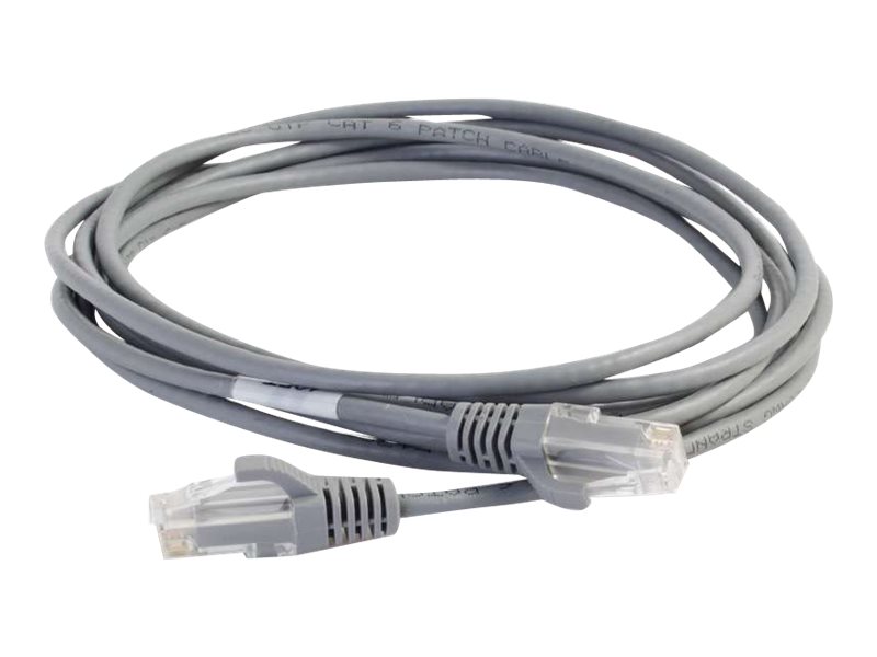 C2G 8ft Cat6 Snagless Unshielded (UTP) Slim Ethernet Network Patch Cable - Gray - patch cable - 2.43 m - gray