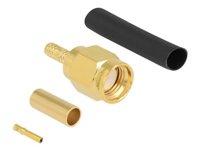 DELOCK RP-SMA Stecker zum Crimpen RG-174/RG-316 Schrumpfschl
