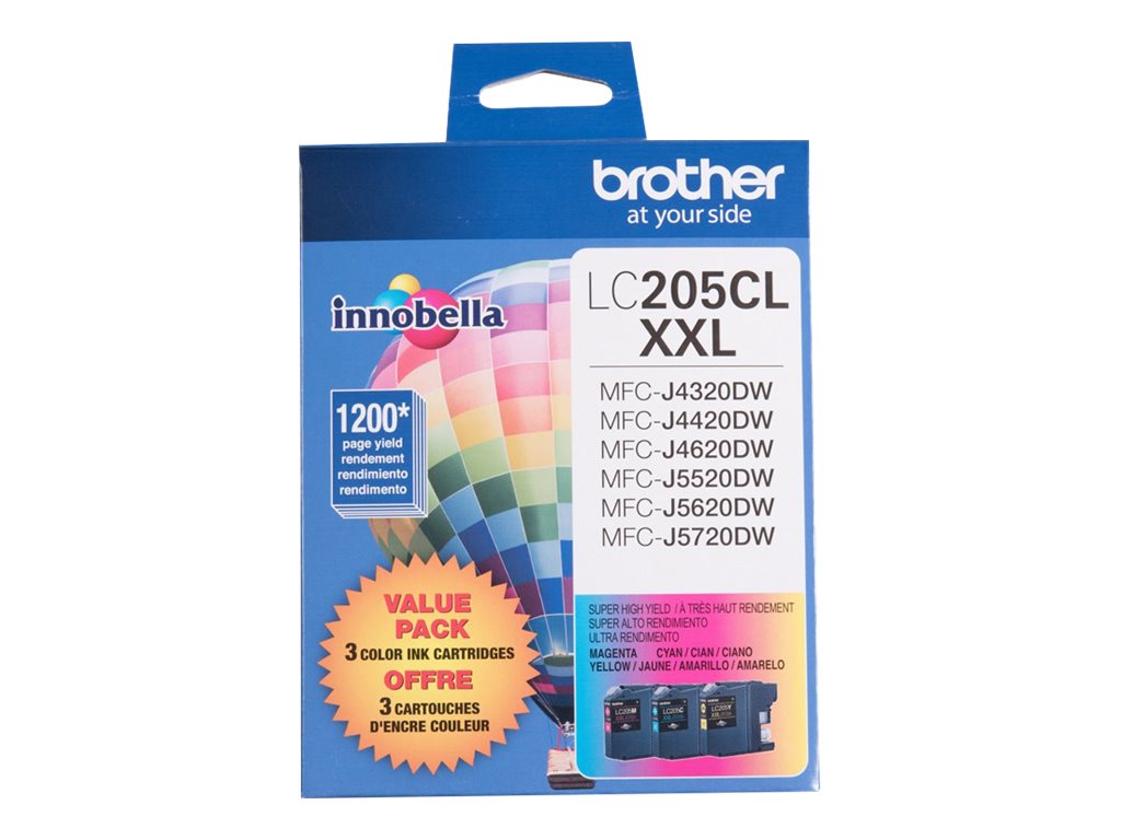 Brother LC205CL XXL - 3-pack
