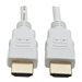 Tripp Lite High-Speed HDMI 4K Cable with Digital Video and Audio, Ultra HD 4K x 2K @ 30 Hz (M/M), White, 16 ft.