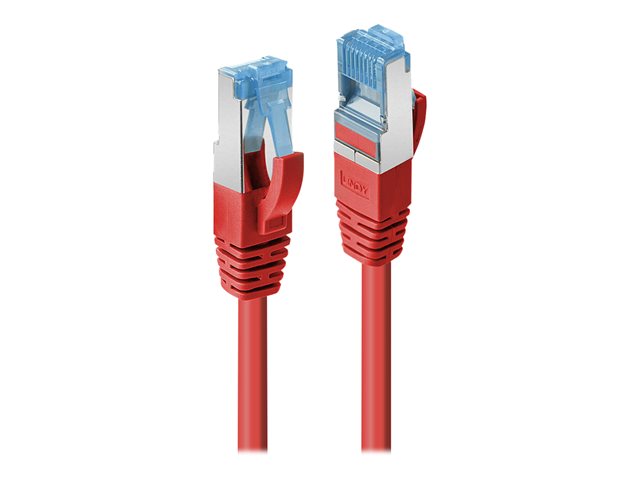 C ble réseau Rouge Cat.6A S/FTP LSZH, 0.5m