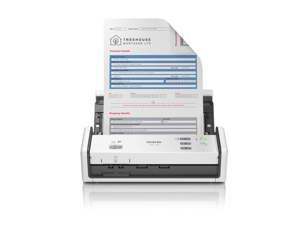Scanner fixe compact à défilement recto verso