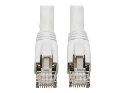 Eaton Tripp Lite Series Cat8 40G Snagless SSTP Ethernet Cable (RJ45 M/M), PoE, White, 1 ft. (0.3 m)