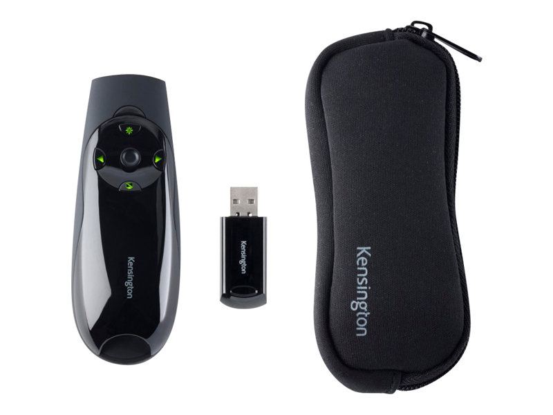 Kensington Presenter Expert Green Laser with Cursor Control tlcommande de prsentation - noir