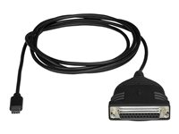 StarTech USB C to Parallel Printer Cable - DB25 Female Port for IEEE1284 Printers - Bus Powered - Printer Cable Adapter - USB