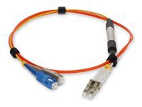 AddOn - Câble de conditionnement multimode - LC/UPC multimode (M) pour SC/UPC multimode, mode unique SC/UPC (M) - 2 m 