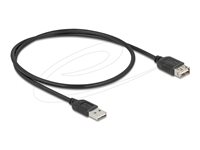Delock USB forlængerkabel 50cm Sort