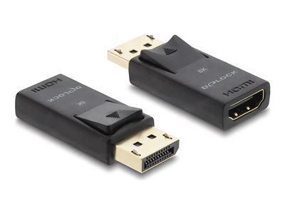 DELOCK Aktiver DisplayPort 1.4 > HDMI Adap. 8K mit HDR Funk.