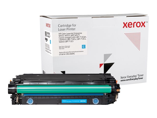 Image of Everyday - High Yield - cyan - compatible - toner cartridge (alternative for: Canon CRG-040HC, HP CF361X)
