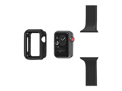 OtterBox EXO EDGE - Stoßstange für Smartwatch - Polycarbonat, TPE - Schwarz - für Apple Watch (38 mm)