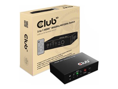 Club 3D CSV-1381 - Video/audio switch