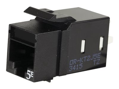 KT2 KS CAT5E JACK 25 PKBLK