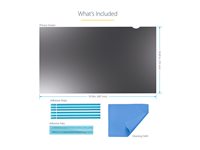 StarTech.com 22-inch 16:9 Computer Monitor Privacy Filter, Anti-Glare Privacy Screen 51% Blue Light Reduction, Black-out Monitor Screen Protector w/+/- 30 deg. Viewing Angle, Matte and Glossy Sides (2269-PRIVACY-SCREEN) Notebook privacy-filter