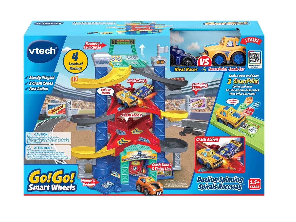 VTech Go! Go! Smart Wheels Dueling Spinning Spirals Raceway