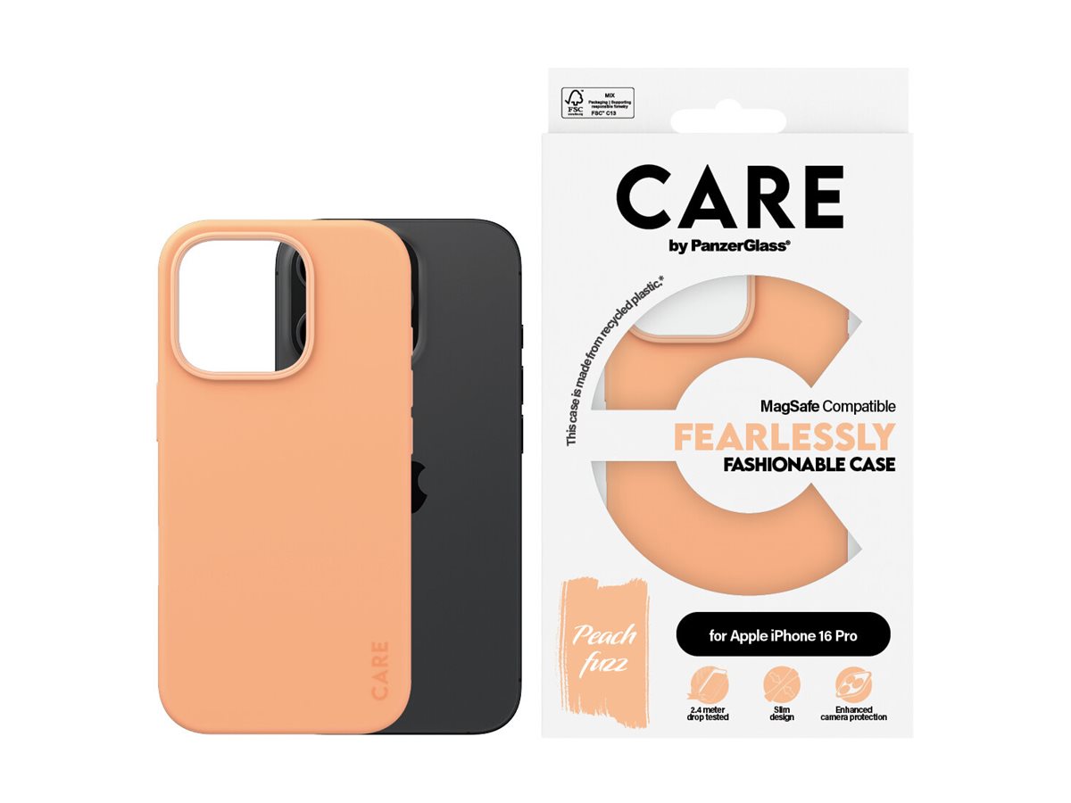 PanzerGlass CARE Apple iPhone 16 Pro MagSafe Fearlessly broskvový – foto 2
