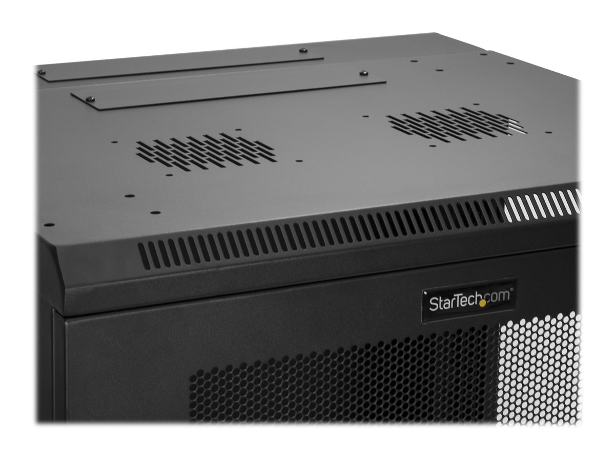 StarTech.com 12U 19" Wall Mount Network Cabinet, 20" Deep 4 Post Hinged Locking IT Computer Equipment Enclosure with Shelf, Flexible Vented Switch Depth Data Rack Cisco 3850, 2960 Series - 12U Vented Cabinet (RK1224WALHM) - rozvaděčová skříň - 12U – foto 8