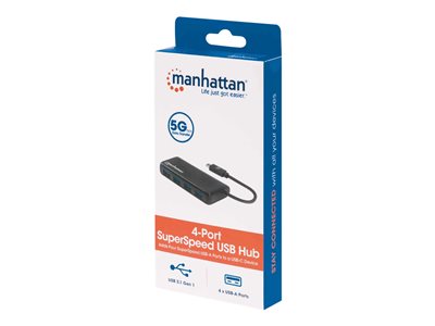 MANHATTAN 164924, Kabel & Adapter USB Hubs, MH 4-Port 164924 (BILD6)
