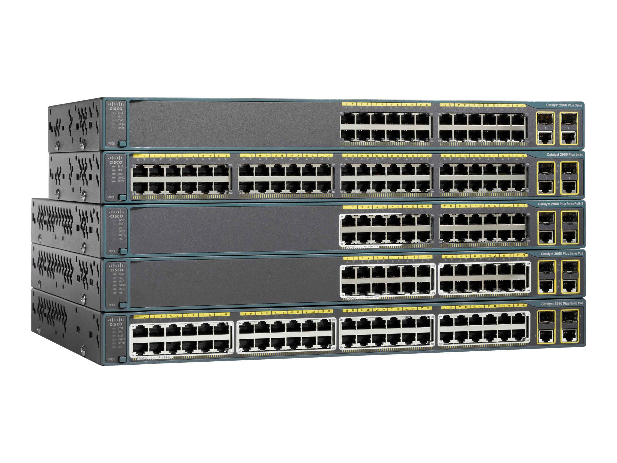 CISCO Cat2960Plus48 10/100PoE+2 1000BT+2