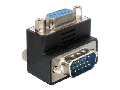 DELOCK VGA Adapter D-Sub15 -> D-Sub15 St/Bu 90° recht - 65171