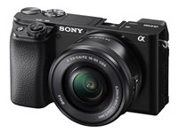 Sony a6100 ILCE-6100L 24.2Megapixel Sort Sort Digitalkamera