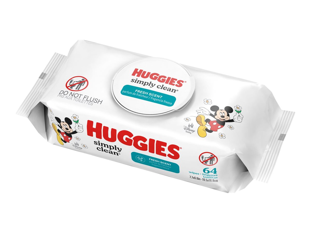 Huggies Simply Clean Baby Cleaning Wipes - 64's