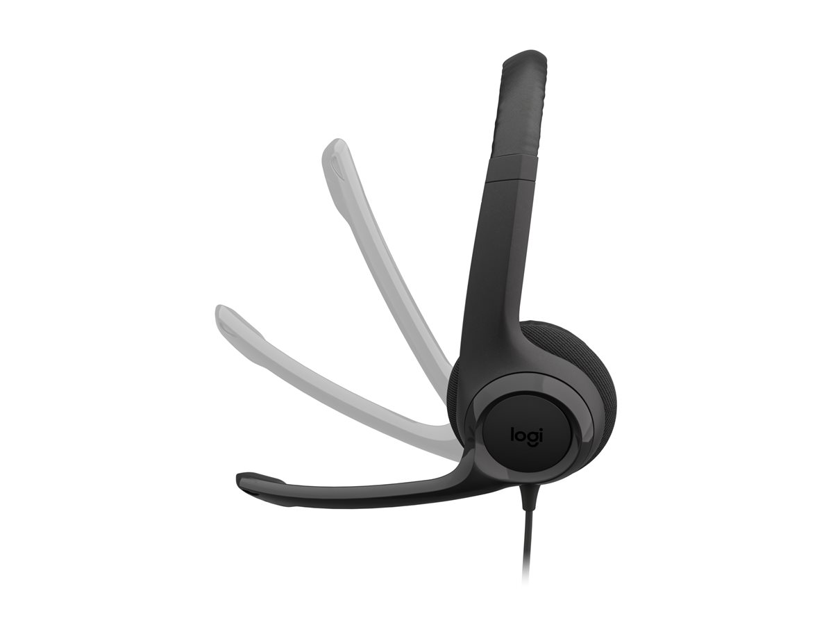 Logitech USB Headset H390 USB-C, Midnight black KR – foto 3