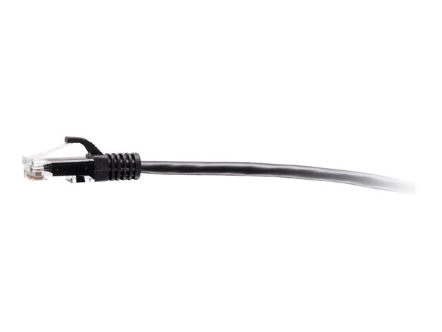 C2G 1ft (0.3m) Cat6a Snagless Unshielded (UTP) Slim Ethernet Network Patch Cable - Black - patch kabel - 30 cm - černá – foto 3