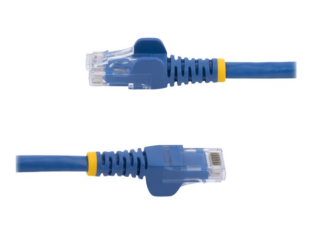 StarTech.com 1ft CAT6 Ethernet Cable, 10 Gigabit Snagless RJ45 650MHz 100W PoE Patch Cord, CAT 6 10GbE UTP Network Cable w/Strain Relief, Blue, Fluke Tested/Wiring is UL Certified/TIA - Category 6 - 24AWG (N6PATCH1BL)