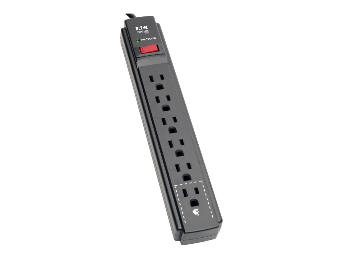 Tripp Lite Surge Protector Power Strip 6 Outlet 15 ' Cord Black 790 J