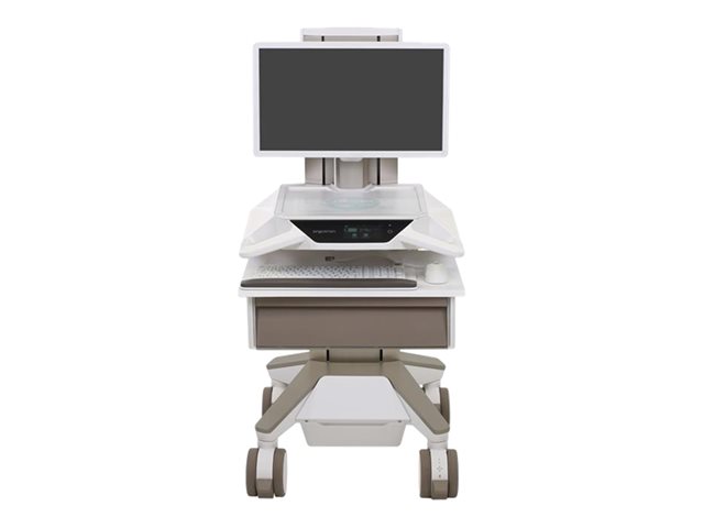 Ergotron CareFit Pro vozík - Electric Lift - pro LCD displej / klávesnice / myš / CPU - bílá, teplá šedá - kompatibilní s TAA – foto 8