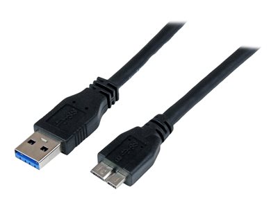 StarTech.com 1m 3 ft Certified SuperSpeed USB 3.0 A to Micro B Cable Cord