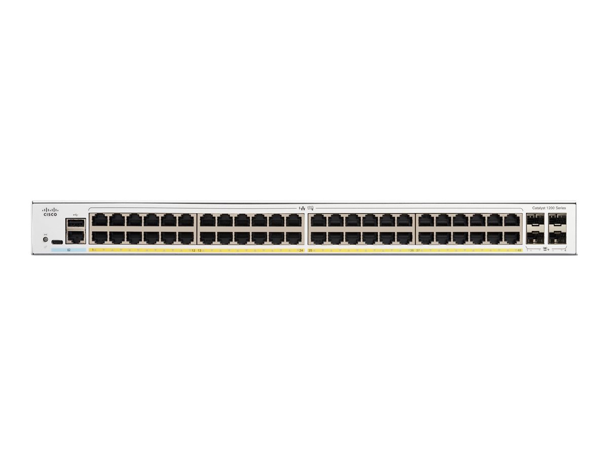 Cisco Catalyst 1200-48P-4X - přepínač - 48 porty - inteligentní - Lze montovat do rozvaděče – foto 2